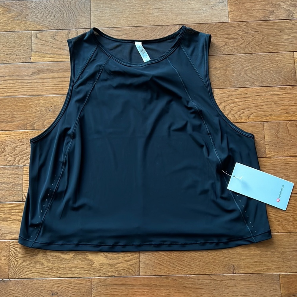 🖤LULULEMON SCULPT TANK CROPPED-BLACK-14🖤 - Picture 2 of 11